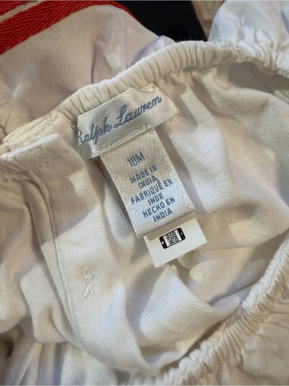 Ralph Lauren Baby Nautical Sailor Romper White Red Anchor 18M